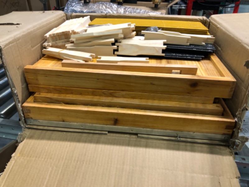 Photo 1 of 10-Frames Complete Beehive Kit, 100% Beeswax Coated Bee Hive Includes Frames and Beeswax Coated Foundation Sheet (2 Layer)