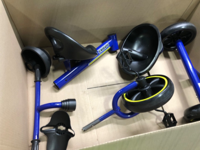Photo 1 of KRIDDO Kids Tricycles Age 24 Month to 4 Years, Toddler Kids Trike for 2.5 to 5 Year Old, Gift Toddler Tricycles for 2-4 Year Old's, Trikes for Toddlers, Blue
