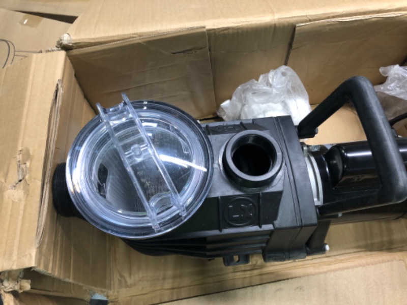 Photo 1 of 0.75 HP Pool Pump 115/230v Dual Voltage Pool Pump Inground with Strainer Basket and Drain Plug 0.75HP