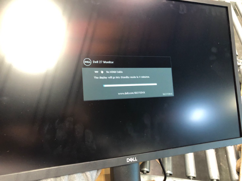 Photo 4 of Dell 27 inch Monitor FHD (1920 x 1080) 16:9 Ratio with Comfort view (TUV-Certified), 75Hz Refresh Rate, 16.7 Million Colors, Anti-Glare Screen with 3H Hardness, Black - SE2722HX 27 Inches SE2722HX --- Missing Stand --- 