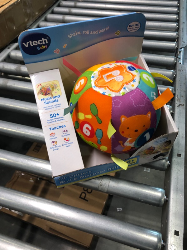 Photo 4 of VTech Baby Lil' Critters Roll and Discover Ball with Amazon Basics AAA Batteries Bundle ---Factory sealed ---
