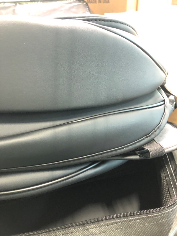 Photo 1 of Coverado Car Seat Covers Full Set, Waterproof Nappa Leather Auto Seat Protectors, Universal Fit for Most Sedans SUV Pick-up Truck, Black Black FullSet