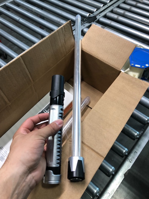 Photo 1 of Beyondtrade Lightsabers Toy 7 Colors 2-in-1 LED Dual Swords for Kids with FX Sound (Motion Sensitive) for Movie Fans Cosplay Party Christmas Birthday Gift --- Couldn't test needs batteries ----