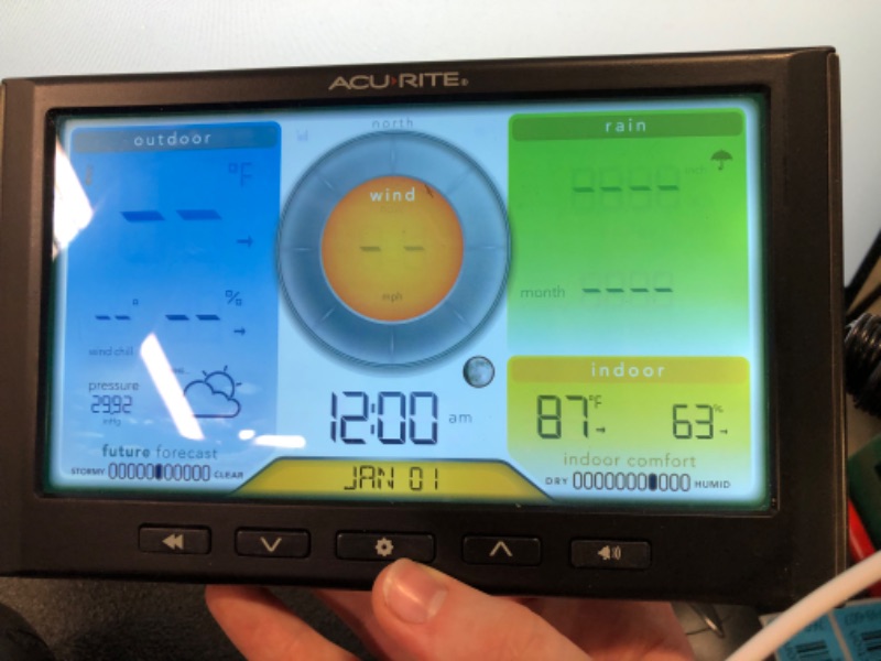 Photo 3 of AcuRite Iris 5-in-1 Weather Sensor with Rain Gauge, 06004M, Wind Speed, Wind Direction, Temperature and Humidity , White