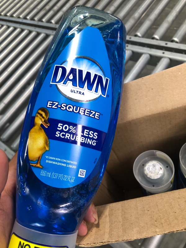 Photo 5 of Dawn Dish Soap EZ-Squeeze Dishwashing Liquid + Non-Scratch Sponges for Dishes, Original Scent, Includes 3x22oz Bottles + 2 Sponges