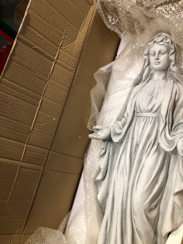 Photo 1 of TOETOL Virgin Mary 29.9 Inch Outdoor Statue Religious Blessed Mother Garden Decor Statues Catholic Mother Mary Yard Patio Deck Home Entryway Hallway Sculpture… Virgin Mary-29.9 Inch