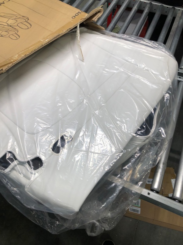 Photo 1 of Maysoo Tesla Seat Covers Model Y White Car Seat Covers(White-Organosilicon,Model Y(Full Set)) White Organosilicon model Y(full set)