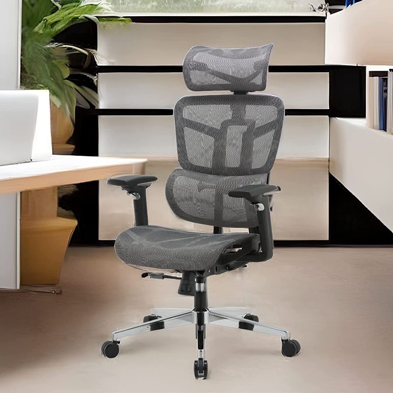 Photo 1 of Ergonomic Office Chair, High Back Home Office Desk Chairs, Big & Tall Mesh Computer Task Chair with Lumbar Support/Headrest/5D Armrests, Executive Desk Chair with Adjustable Height & Tilt Function