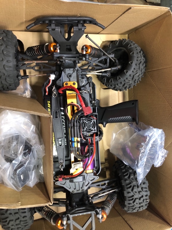 Photo 3 of 1:10 Scale Brushless RC Cars 65+ KM/H Speed - Boys Remote Control Car 4x4 Off Road Monster Truck Electric - All Terrain Waterproof Toys for Kids and