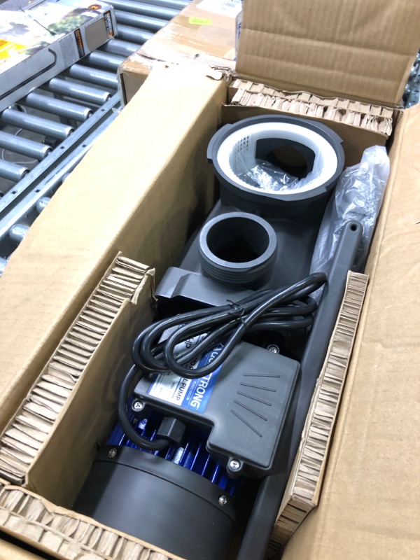 Photo 1 of 
Aquastrong 1HP In/Above Ground Single Speed Pool Pump, 115V, 8100GPH, High Flow, Powerful Self Primming Swimming Pool Pumps with Filter Basket

