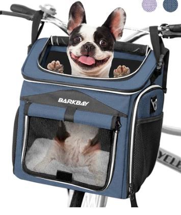 Photo 1 of BARKBAY Expandable Dog Bike Basket Carrier