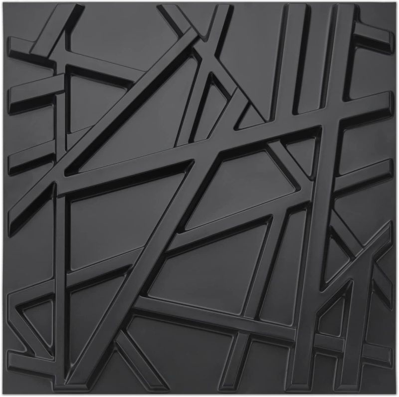 Photo 1 of Art3d A10045 3D Wall Panels, Black