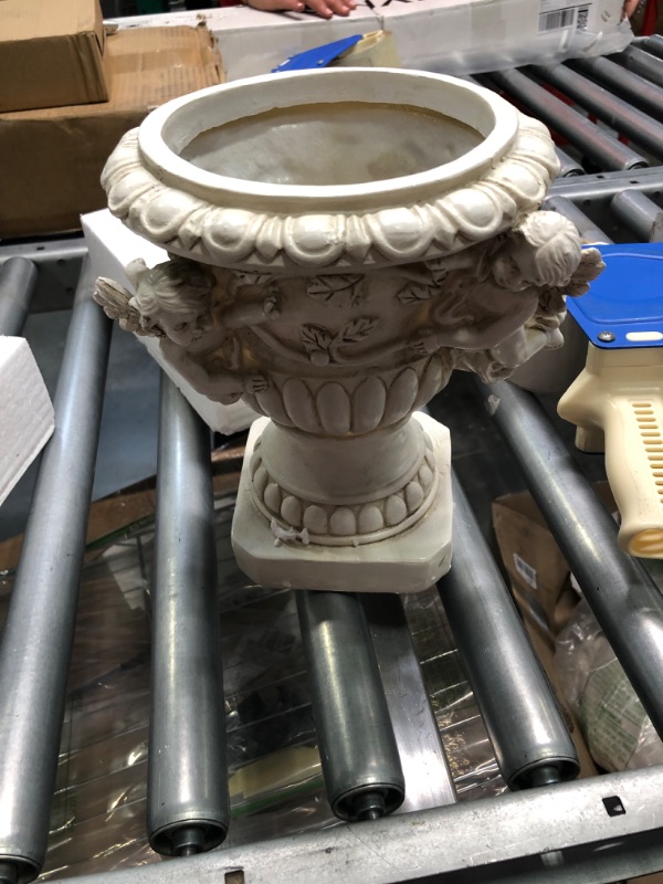 Photo 2 of Cherub Angel Planters, Cherub Planter Flower Pots with Drain Hole for All House Plants, Patio Yard Decor, Polyresin, 8.46" H Angel Planters Pots