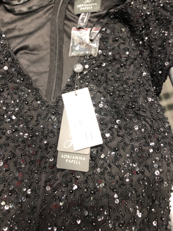 Photo 2 of Adrianna Papell Embellished Cocktail Dress - Black