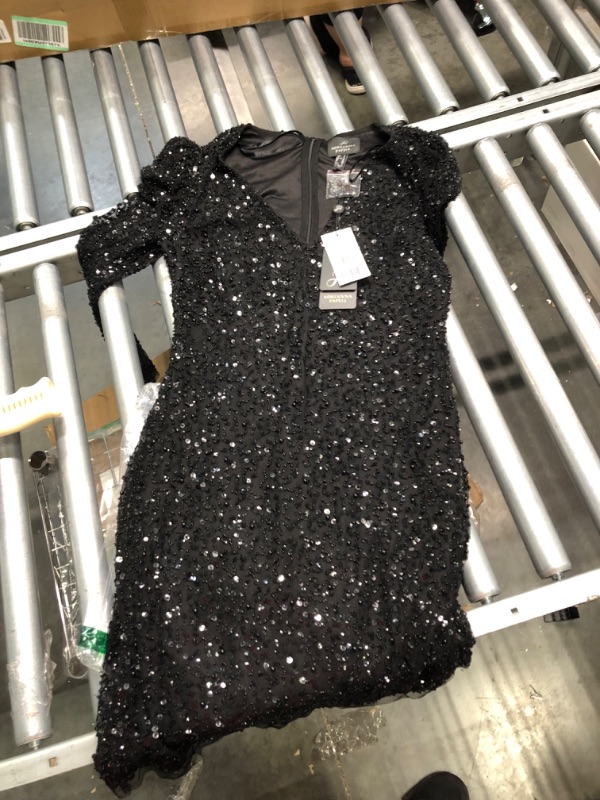 Photo 3 of Adrianna Papell Embellished Cocktail Dress - Black