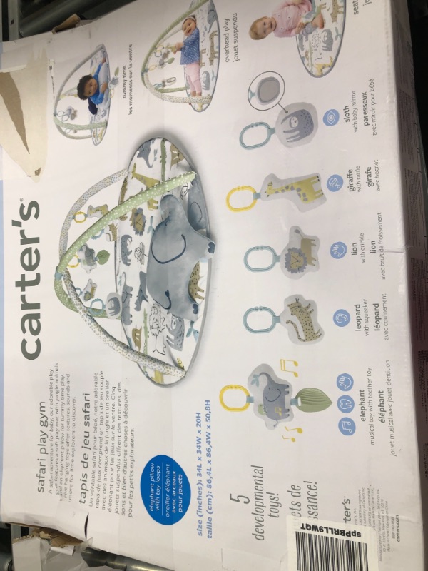 Photo 2 of Carter's Safari Baby Play Mat and Infant Activity Gym