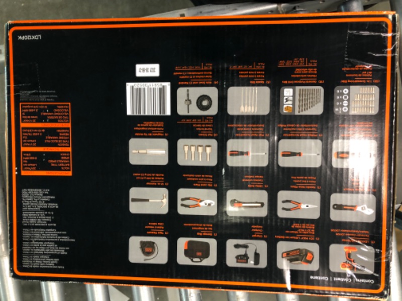 Photo 3 of 20-Volt MAX Lithium-Ion Cordless Drill and Project Kit with Battery 1.5Ah, Charger and Kit Bag