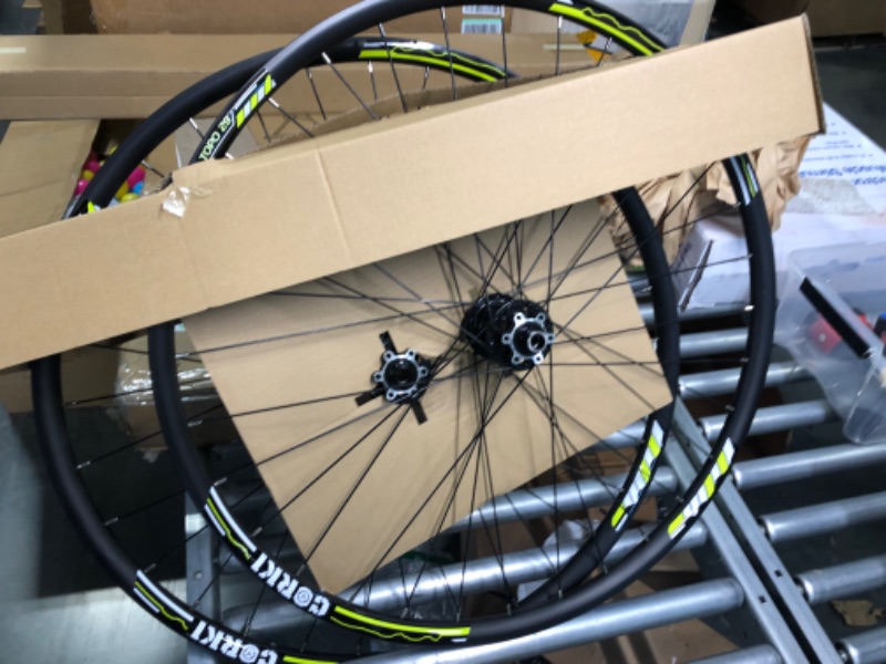 Photo 5 of Corki Cycles TOPO Mountain Bike Wheels, 26’’27.5’’ 29’’x1.5-2.6 Inch (Thru Axle, Dual Disc Brake, Aluminum Alloy)
