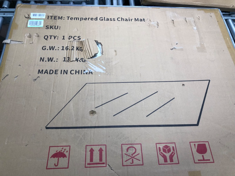 Photo 2 of  Tempered Glass Chair Mat, 36"
brand new!!!!!
