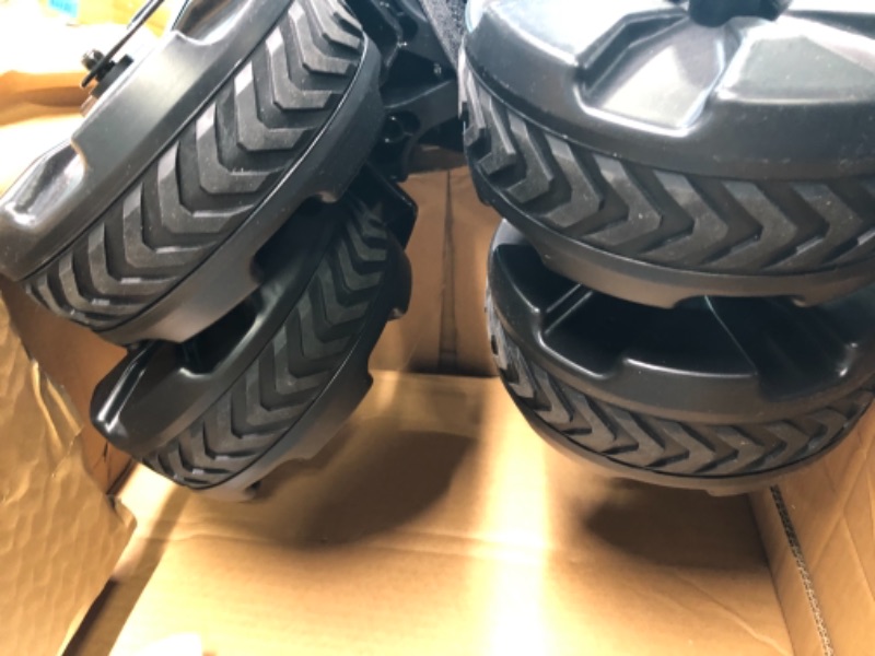 Photo 6 of TIMBER RIDGE Folding Double Decker Wagon, Heavy Duty Collapsible Wagon Cart with 54" Lower Decker, All-Terrain Big Wheels for Camping, Fishing, Shopping, Garden, and Beach, Support Up to 225lbs, Gray
