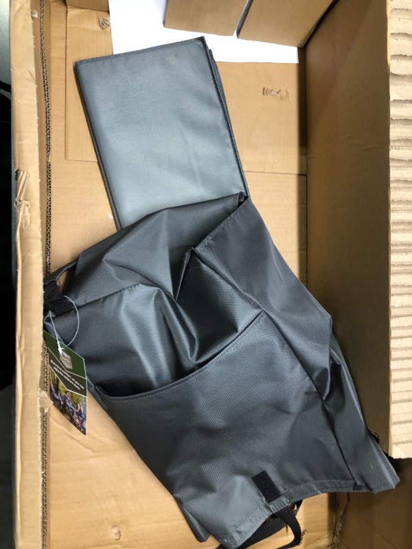 Photo 4 of TIMBER RIDGE Folding Double Decker Wagon, Heavy Duty Collapsible Wagon Cart with 54" Lower Decker, All-Terrain Big Wheels for Camping, Fishing, Shopping, Garden, and Beach, Support Up to 225lbs, Gray
