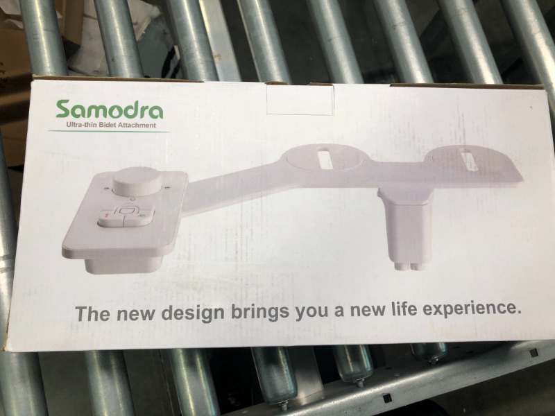 Photo 2 of Bidet Attachment - SAMODRA Non-Electric Bidet - Self Cleaning Dual Nozzle (Frontal and Rear Wash) Fresh Water Bidet Toilet Seat Attachment
appears new open box
