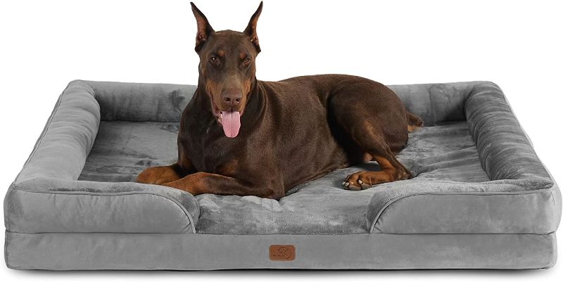 Photo 1 of Bedsure Jumbo Orthopedic Dog Bed, Great Dane Dog Beds for Giant Dogs - Foam Sofa with Removable Washable Cover, Waterproof Lining and Nonskid Bottom Couch,...
appears new open box

