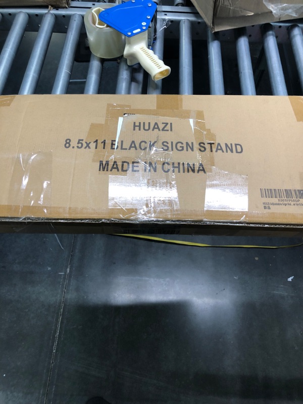 Photo 2 of HUAZI Adjustable Sign Holder Standing Floor Sign Stand for 8.5x11 inches,Both Vertical & Horizontal View Displayed,Snap-Open Frame with Safety Corner for School Church Business Show,Black 8.5 x 11 inches,BlackX001FP50UP
X001FP50UP

