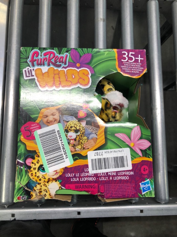 Photo 2 of FurReal Lil’ Wilds Lolly The Leopard Plush Toy, Electronic Pets, with 40+ Sounds and Reactions; Interactive Pet, Animatronic Toys for 4 Year Old Girls and Boys and Up
appears new open box
