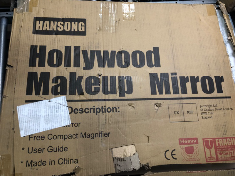 Photo 2 of 
Hansong Vanity Mirror with Lights Hollywood Makeup Mirror 
appears new open box
