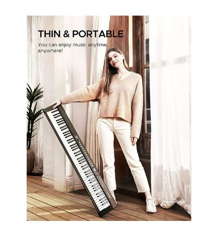 Photo 1 of Starfavor 88-Key Keyboard Electronic Keyboard Piano for Beginner, X-Stand, Carrying Case, Sustain Pedal, Power Supply, Electric Keyboard SEK-88A

appears new open box
