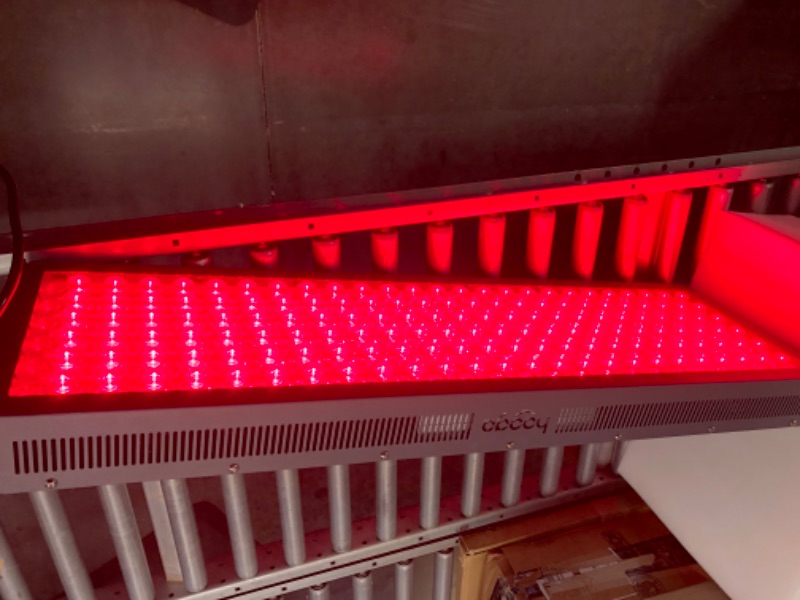 Photo 4 of Hooga Red Light Therapy Device, Red Near Infrared 660nm 850nm, 300 Clinical Grade LEDs, High Power Output Panel. Hanging Kit. Improve Sleep, Pain Relief, Skin Health, Anti-Aging, Energy, Recovery