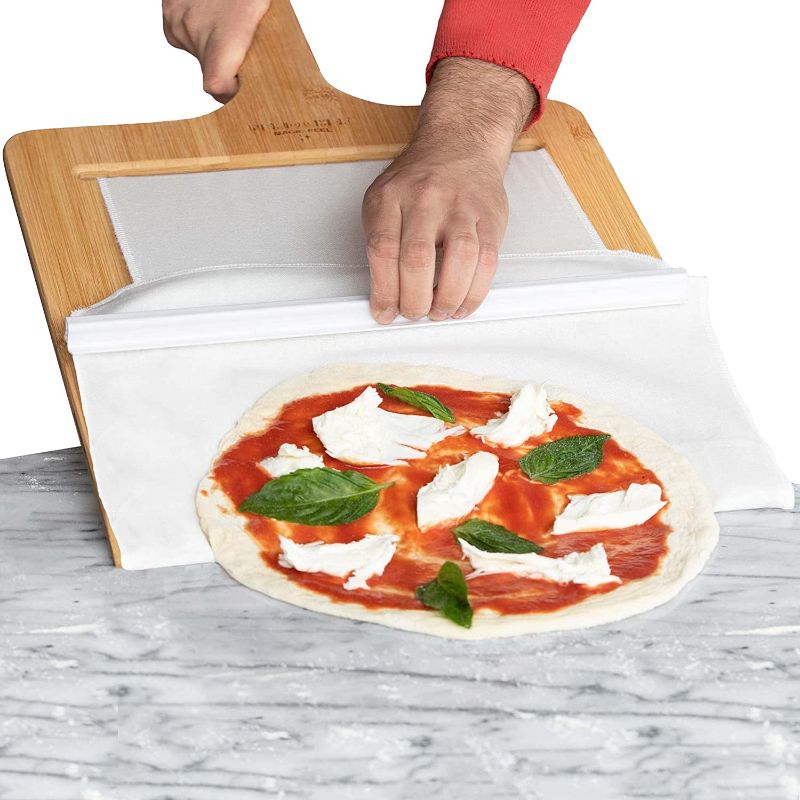 Photo 1 of Nerd Chef Magic Peel - The Pizza Peel That Transfers Pizza Perfectly | Non-Stick (14" Wide)
