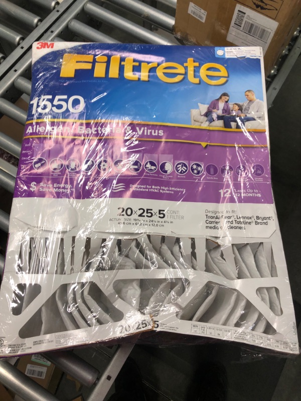 Photo 2 of 3M Filtrete Ultra Allergen Healthy Living Deep Pleat Furnace Filter