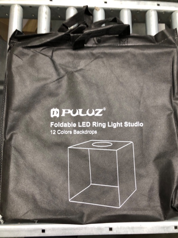 Photo 3 of Photo Box 16" x 16" Quick Install Foldable Portable Studio Kit with Soft Light Cloth Professional Photography Equipment Adjustable White Light, Soft Light, Warm Light