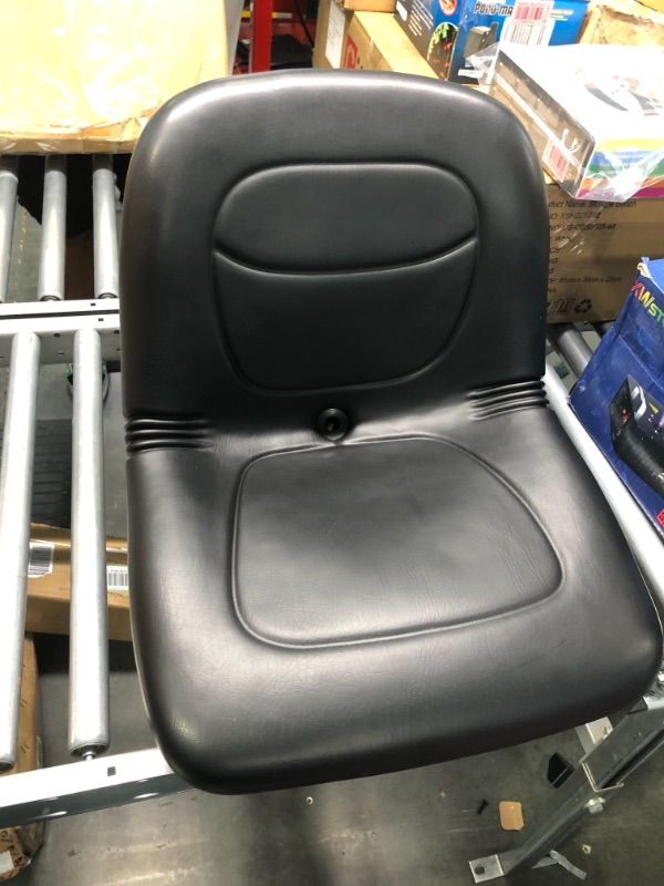 Photo 2 of Complete Tractor Seat 3010-0058 Black Medium Back 15" Height, Plastic Pan 18" Wide