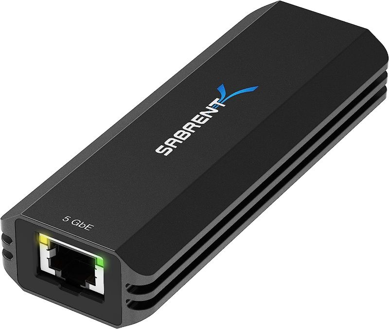 Photo 1 of SABRENT USB Type-A or Type-C to 5-Gigabit Ethernet Adapter [10/100/1000/2500/5000 Mbps] (NT-SS5G)