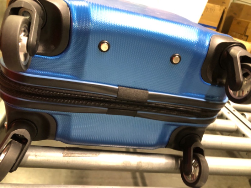Photo 4 of Samsonite Winfield 3 DLX Hardside Luggage with Spinners, Carry-On 20-Inch, Blue/Navy
