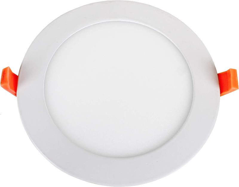 Photo 1 of Berta (1 Piece, 8W Ultra-Thin Round LED Panel Light, 6500K Cool White, White, downlight