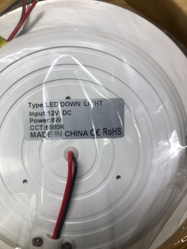 Photo 1 of Berta (1 Piece, 8W Ultra-Thin Round LED Panel Light, 6500K Cool White, White, downlight