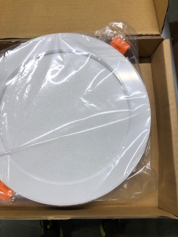 Photo 1 of Berta (1 Piece, 8W Ultra-Thin Round LED Panel Light, 6500K Cool White, White, downlight