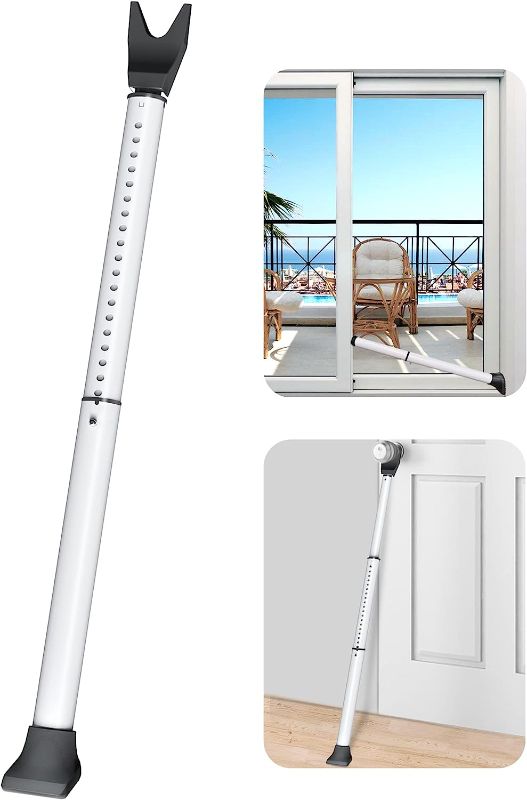 Photo 1 of AceMining Upgraded Door Security Bar & Sliding Patio Door Security Bar, Heavy Duty Security Door Stoppers Adjustable Door Jammer Security Bar for Home,...2PK
