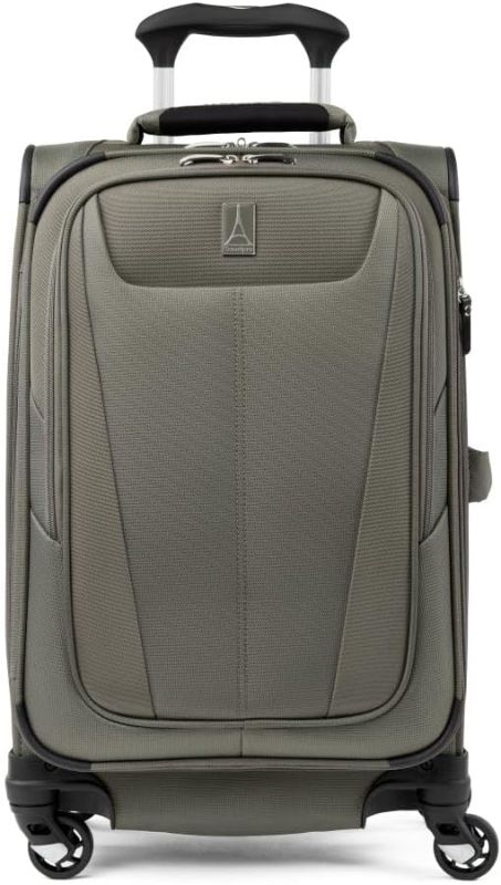 Photo 1 of Travelpro Maxlite 5 Softside Expandable Luggage with 4 Spinner Wheels, Lightweight Suitcase, Men and Women, Slate Green, Carry-On 21-Inch
