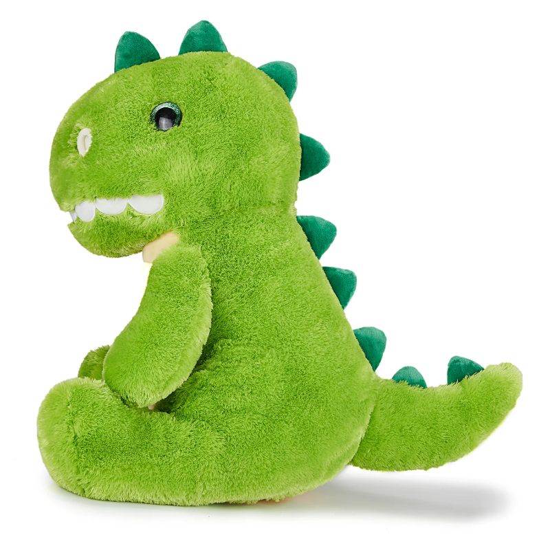 Photo 1 of IKASA Large Dinosaur Stuffed Animal Plush Toy,Giant Dinosaur Cute Jumbo Soft Toys,Huge Big Size Fluffy Plushy Fat Oversized Plushie,Gifts for Kids Girl Boy Girlfriend Children (Green, 23 inches)
