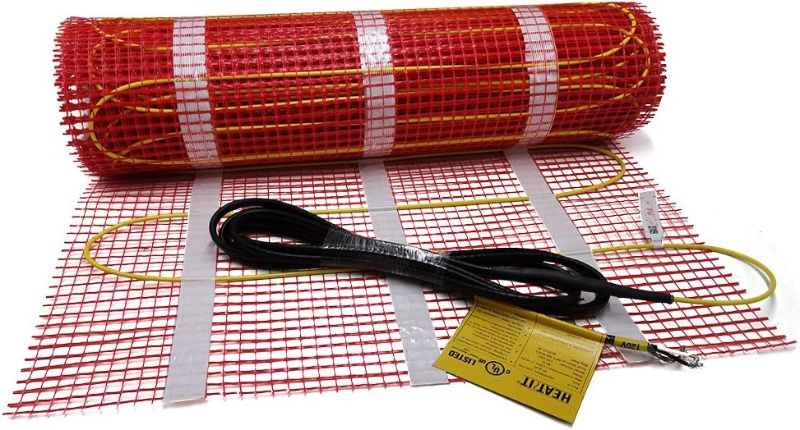 Photo 1 of 100 sqft HEATIT Warmmat Electric Radiant Self-Adhesive Floor Heat Heating System
