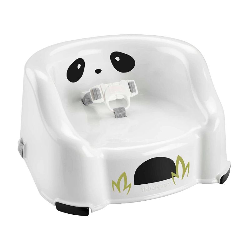 Photo 1 of Fisher-Price Portable Toddler Dining Chair Simple Clean & Comfort Booster with Contoured Seat and Harness, Panda