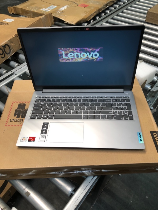 Photo 1 of Lenovo IdeaPad 1 15.6" HD Laptop, AMD Athlon Silver 3050U, 4GB RAM, 128GB eMMC, Windows 11 Home, Cloud Grey 4GB RAM | 128GB eMMC