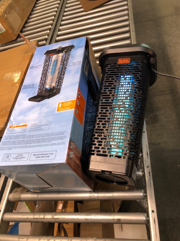Photo 1 of BLACK+DECKER Bug Zapper & Fly Trap-Mosquito Repellent- Gnat Killer Indoor & Outdoor Electric UV Bug Catcher for Insects- 2 Acre Coverage for Home, Deck, Garden, Patio Commercial Strength