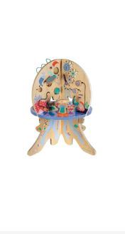 Photo 1 of Manhattan Toy Deep Sea Adventure Wooden Toddler Activity Center & Musical Llama Wooden Instrument for Toddlers with Maraca, Clacking Saddlebags, Drumsticks, Washboard & Xylophone