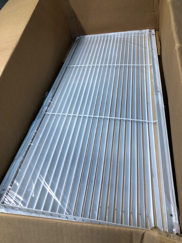 Photo 4 of 40" X 16" Aluminum Return Grille - Easy Air Flow - Linear Bar Grilles [Outer Dimensions: 42.5"w X 18.5"h] 40 X 16